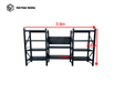 Heavy Duty Garage Workbench Workstation with Pegboard 2.4m(H)x3.9m(L)x0.6m(D) 3000kg