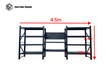 Heavy Duty Garage Workbench Workstation with Pegboard 2.4m(H)x4.5m(L)x0.6m(D) 3000kg
