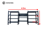 Heavy Duty Garage Workbench Workstation with Pegboard 2.4m(H)x4.5m(L)x0.6m(D) 3000kg