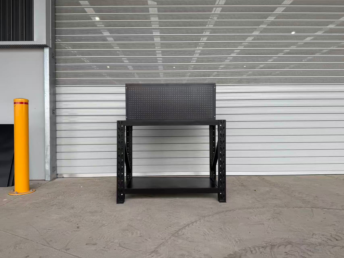 Heavy Duty Workbench with Pegboard 1.2m – Garage Tool Bench 600KG Capacity