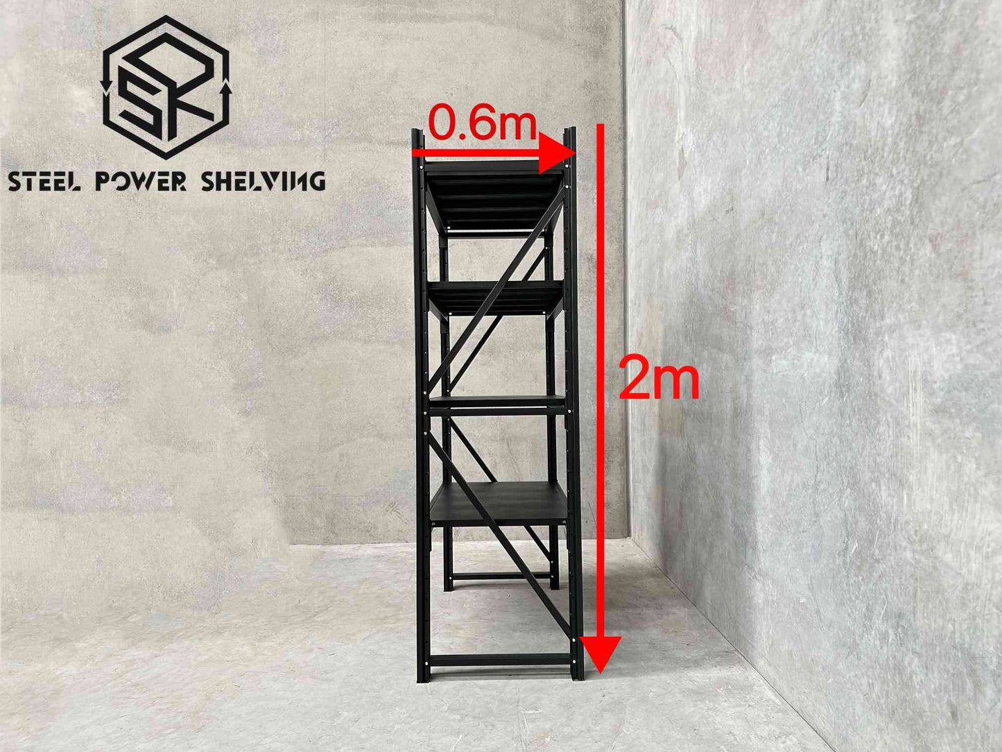 Shelf 2.0m(H)x1.5m(L)x0.6m(D)1000kg