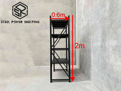 Garage Shelving 2.0m(H)x1.5m(L)x0.6m(D) 1200kg Metal Storage Rack Adjustable Shelves Garage Shelving 2.0m(H)x1.5m(L)x0.6m(D) 1200kg Metal Storage Rack Adjustable Shelves