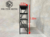 Garage Shelving 1.8m(H)x1.2m(L)x0.5m(D) 800kg Metal Storage Rack Adjustable Shelves Garage Shelving 1.8m(H)x1.2m(L)x0.5m(D) 800kg Metal Storage Rack Adjustable Shelves