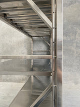 Stainless Steel Shelving 2.0m(H)x2.0m(L)x0.6m(D) 1000kg Adjustable Garage Storage Shelf