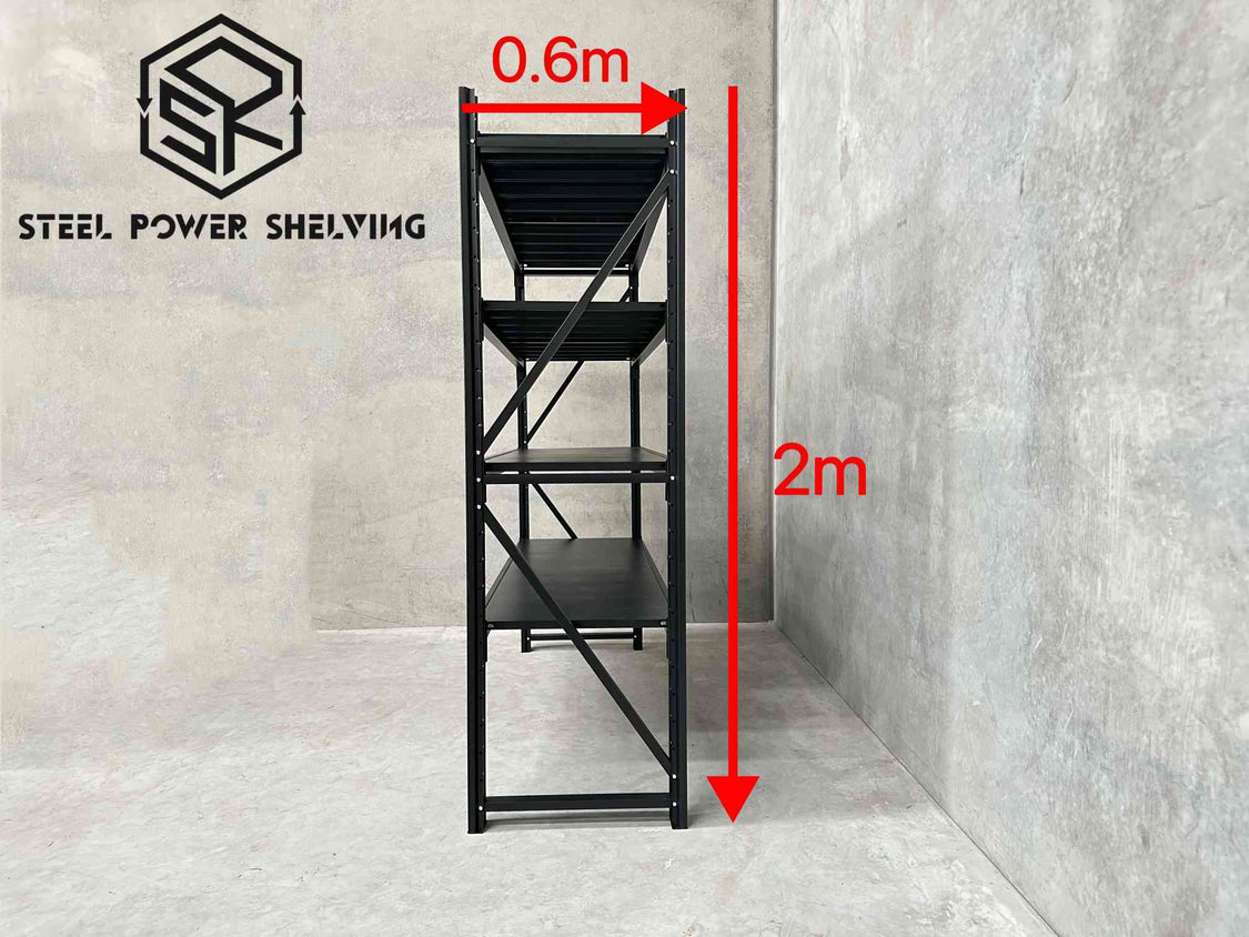 heavy-duty metal garage shelves