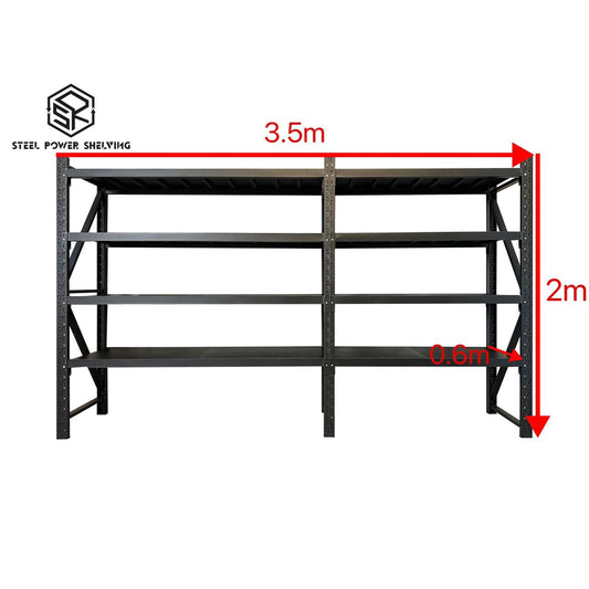 Shelf 2.0m(H)x3.5m(L)x0.6m(D)2000kg Longspan Shelving
