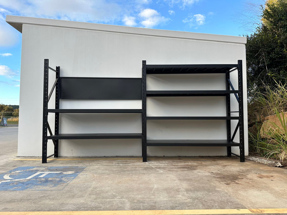 Heavy Duty Garage Workbench with Pegboard 2.0m(H)x4.0m(L)x0.6m(D) 1800kg Storage Shelving System