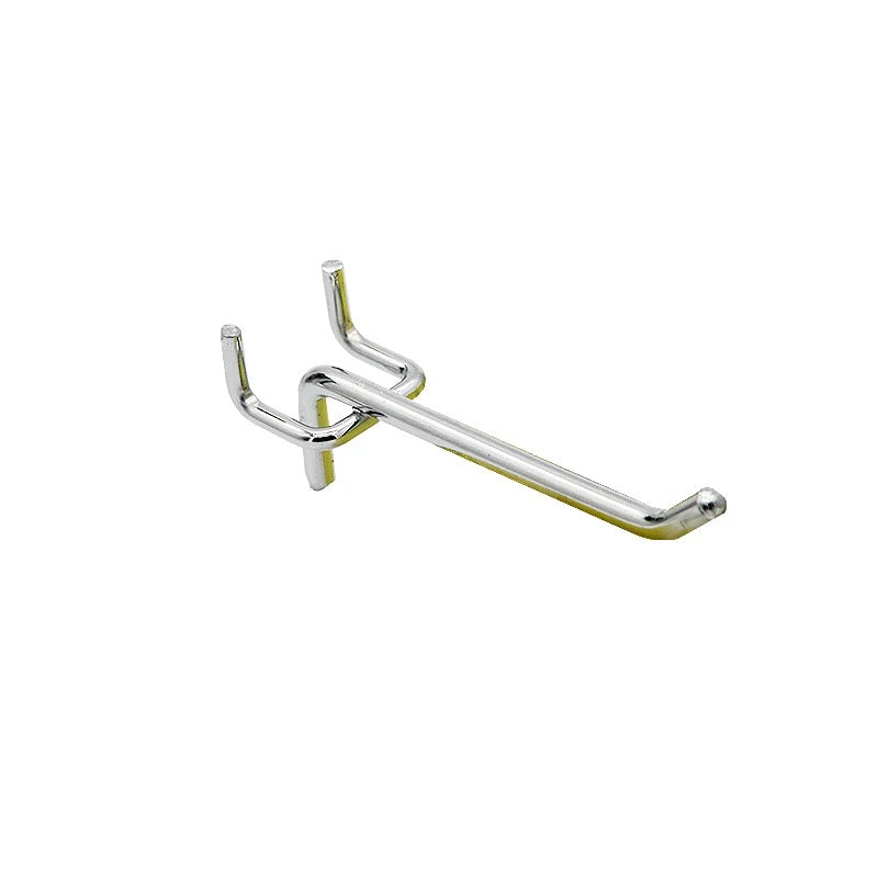 Heavy Duty Pegboard Hooks for Garage Workshop Tool Storage – 10cm 15cm 20cm (Silver & Black)