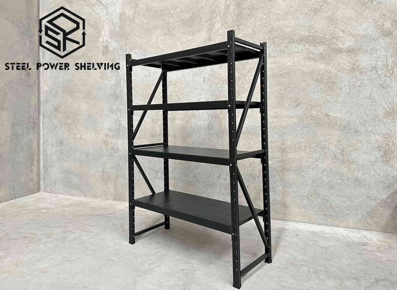 1. SteelPowerShelving Shelf 1.8m(H)x1.2m(L)x0.5m(D)600kg