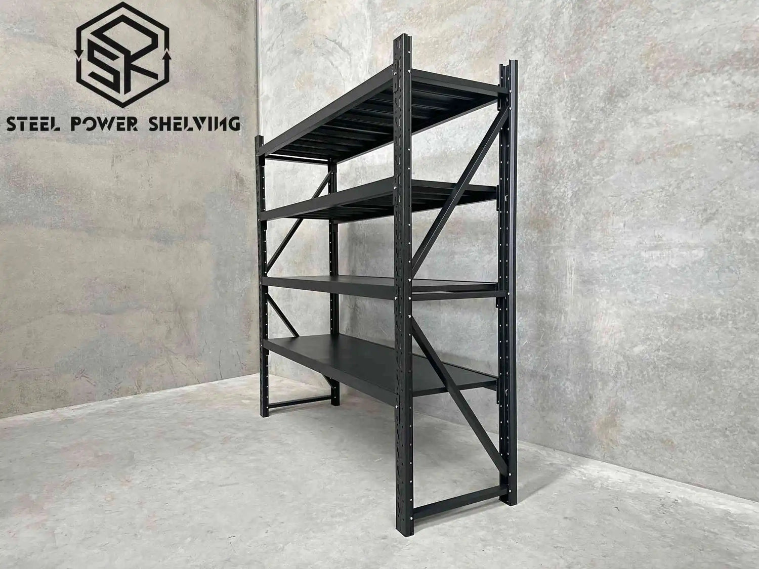 Garage Shelving 2.0m(H)x2.0m(L)x0.6m(D) 1200kg Metal Storage Rack Adjustable Shelves Garage Shelving 2.0m(H)x2.0m(L)x0.6m(D) 1200kg Metal Storage Rack Adjustable Shelves