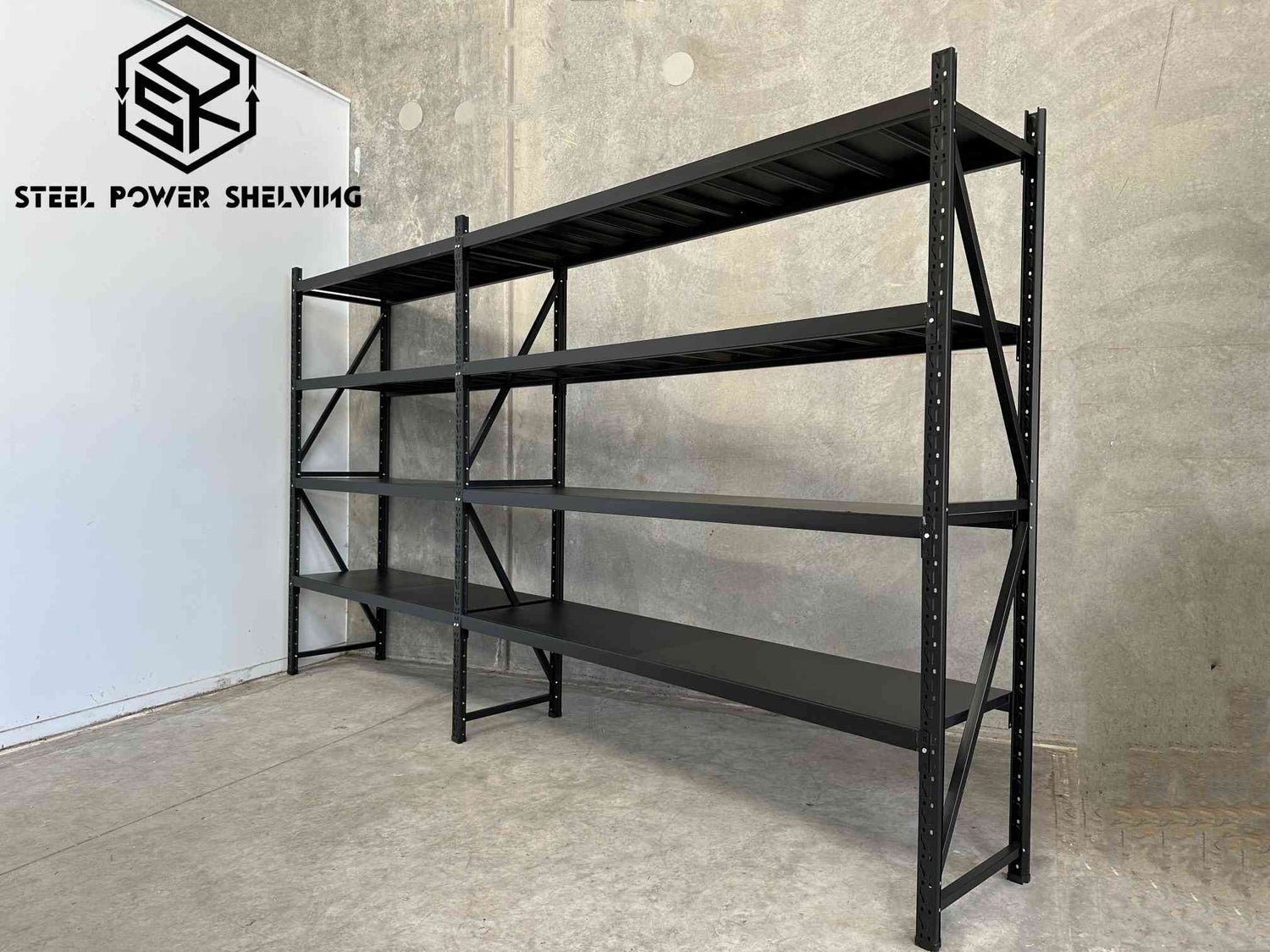 Garage Shelving 2.0m(H)x3.5m(L)x0.5m(D) 1600kg Storage Rack Connecting Adjustable Shelves
