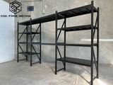 Garage Shelving 1.8m(H)x3.6m(L)x0.5m(D) 2000kg Storage Rack with Workbench Adjustable Shelves