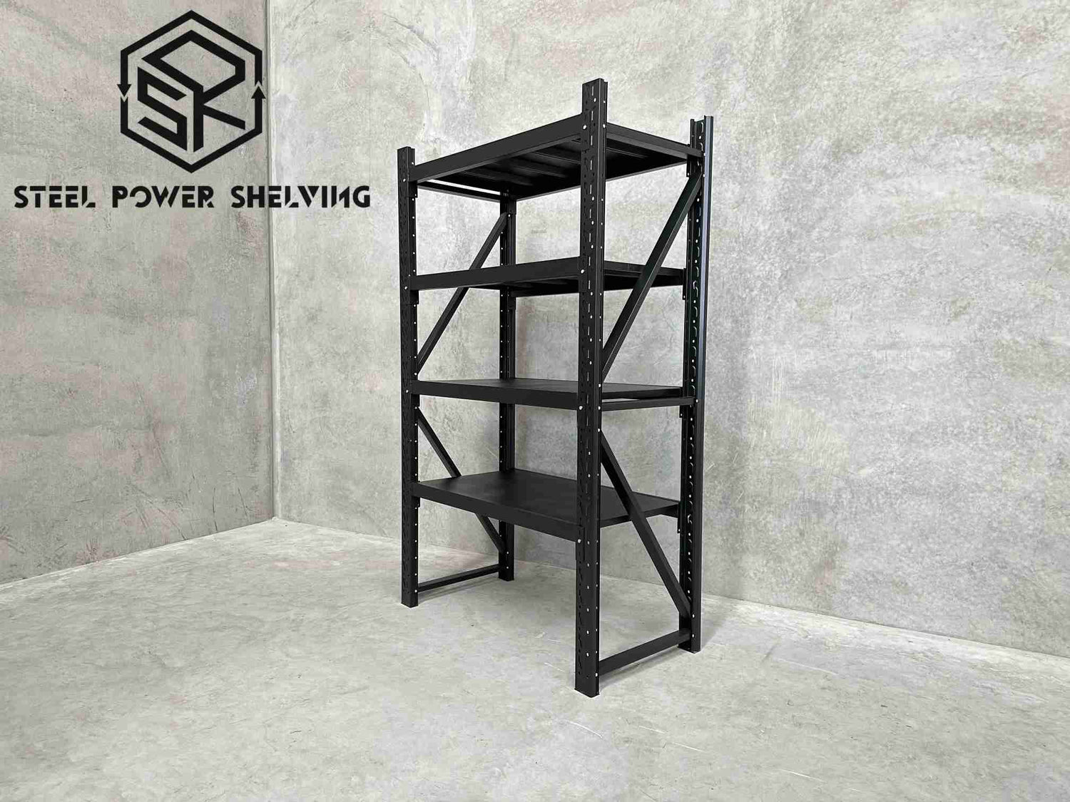 Garage Shelving 2.0m(H)x1.2m(L)x0.6m(D) 1200kg Heavy Duty Storage Rack Adjustable Shelves