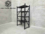 Garage Shelving 2.0m(H)x1.2m(L)x0.6m(D) 1200kg Heavy Duty Storage Rack Adjustable Shelves