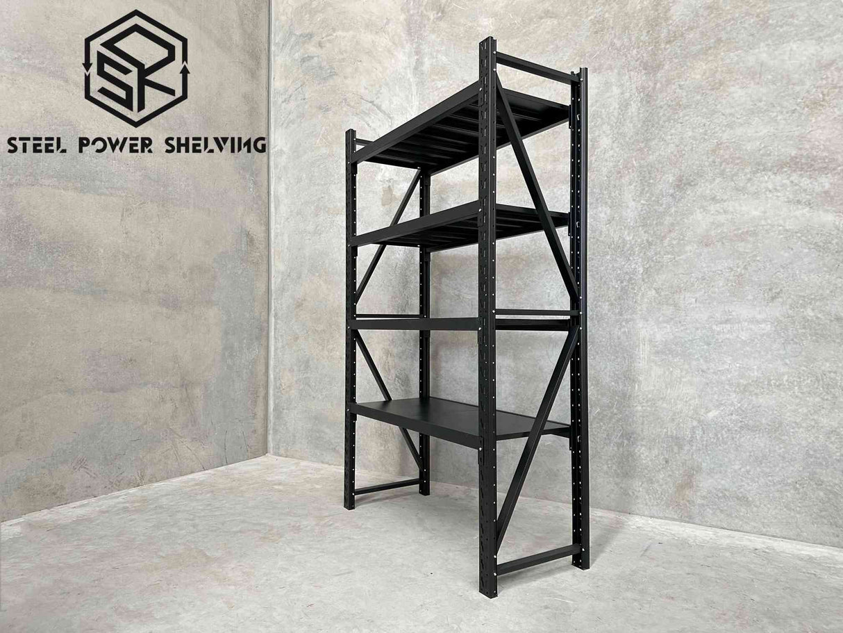 Garage Shelving 2.4m(H)x1.5m(L)x0.6m(D) 1200kg Storage Rack Adjustable Heavy Duty Shelves