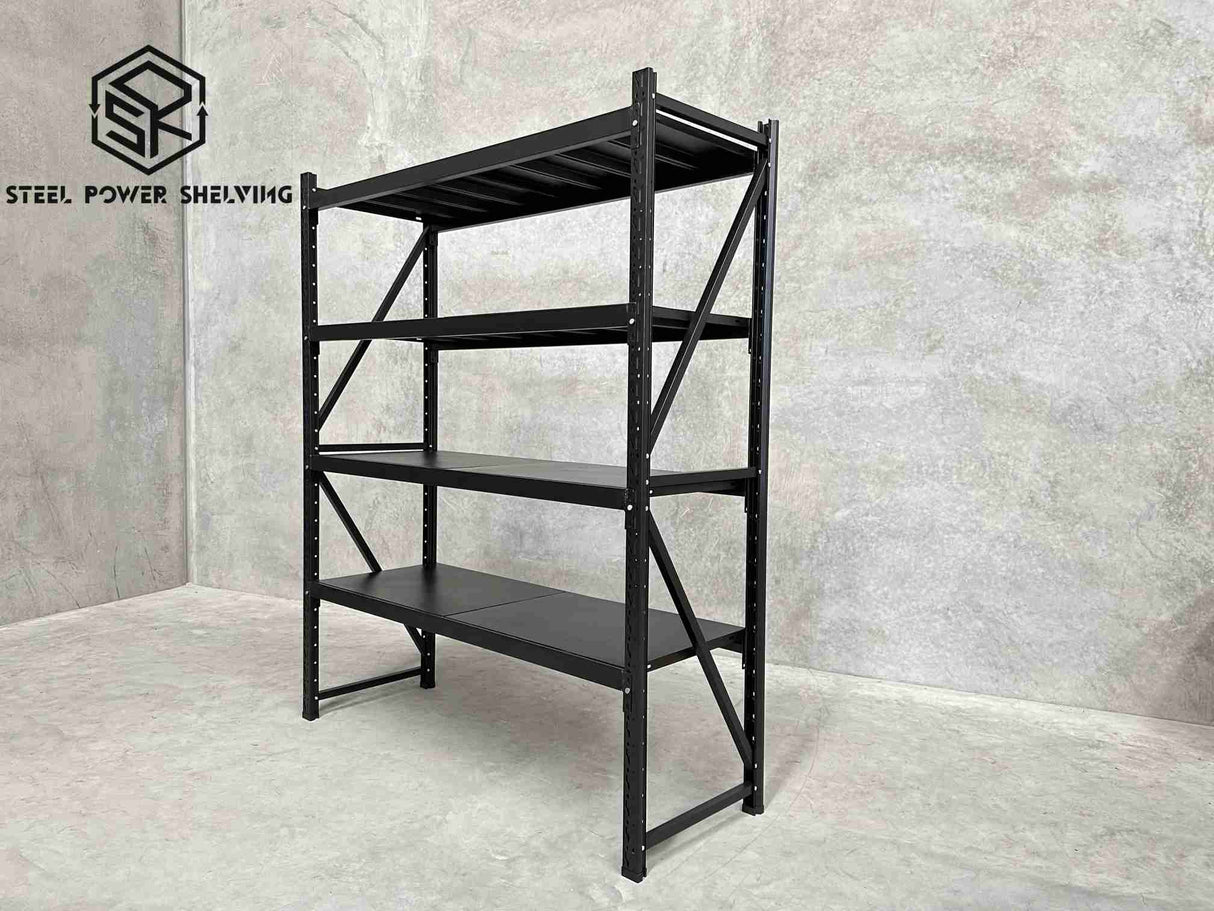 Garage Shelving 2.0m(H)x1.5m(L)x0.5m(D) 800kg Metal Storage Rack Adjustable Steel Shelves