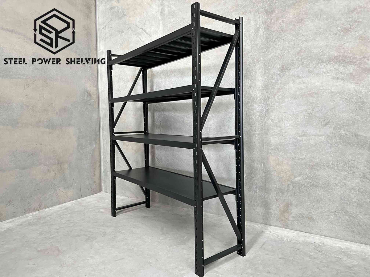 Garage Shelving 2.4m(H)x2.0m(L)x0.6m(D) 1200kg Storage Rack Adjustable Heavy Duty Shelves