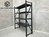Garage Shelving 2.4m(H)x2.0m(L)x0.6m(D) 1200kg Storage Rack Adjustable Heavy Duty Shelves