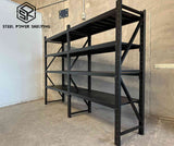 Longspan Shelving 2.4m(H)x3.0m(L)x0.6m(D) 2400kg Heavy Duty Garage Storage Adjustable Shelves