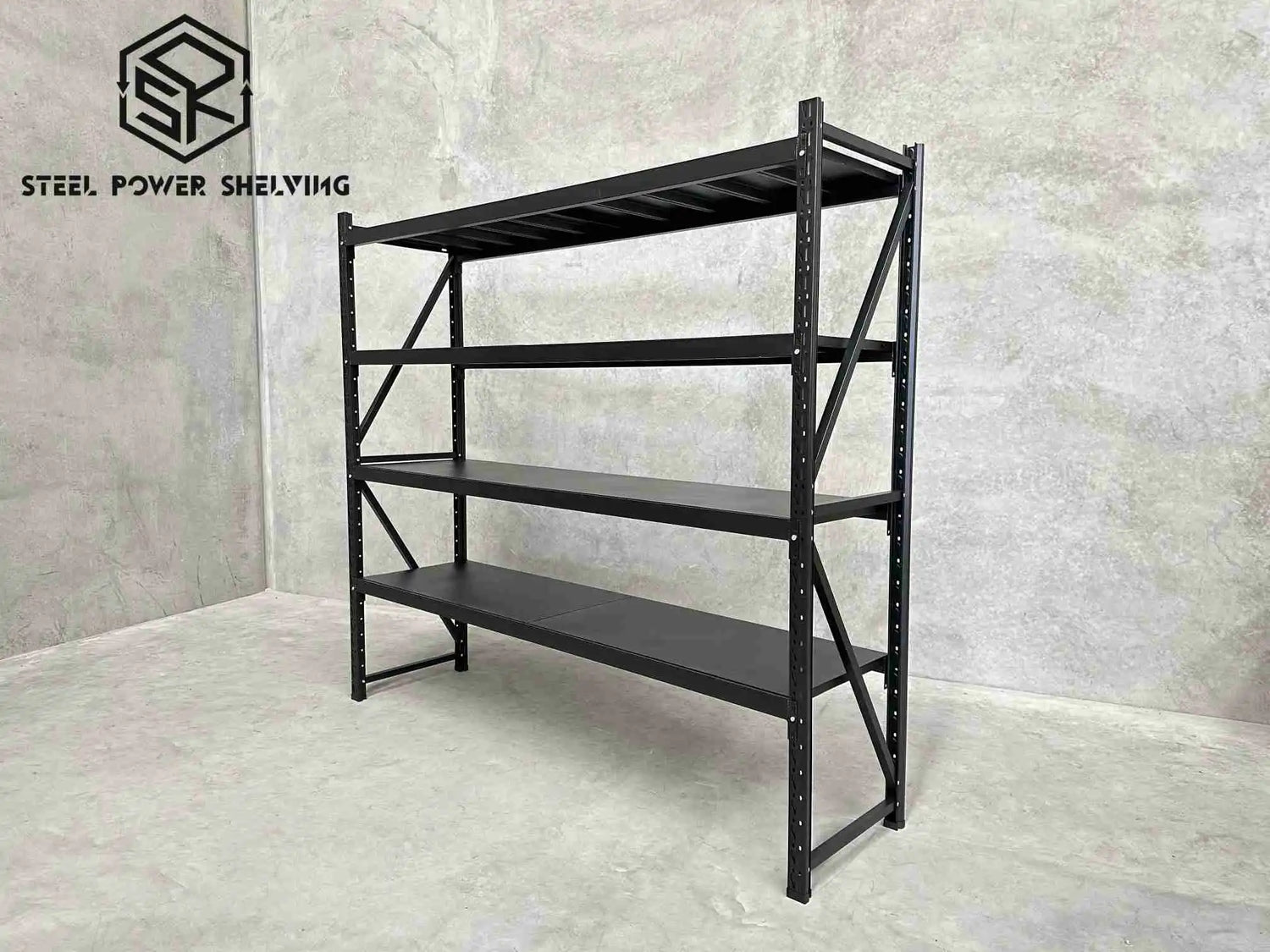Garage Shelving 1.8m(H)x2.0m(L)x0.5m(D) 800kg Metal Storage Rack Adjustable Shelves Garage Shelving 1.8m(H)x2.0m(L)x0.5m(D) 800kg Metal Storage Rack Adjustable Shelves