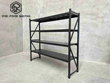 Garage Shelving 1.8m(H)x2.0m(L)x0.5m(D) 800kg Metal Storage Rack Adjustable Shelves Garage Shelving 1.8m(H)x2.0m(L)x0.5m(D) 800kg Metal Storage Rack Adjustable Shelves