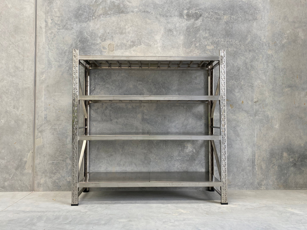 Stainless Steel Shelving 2.0m(H)x2.0m(L)x0.6m(D) 1000kg Adjustable Garage Storage Shelf