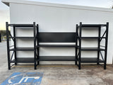 Heavy Duty Garage Workbench with Pegboard 2.4m(H)x4.4m(L)x0.6m(D) 3000kg Storage Shelving System