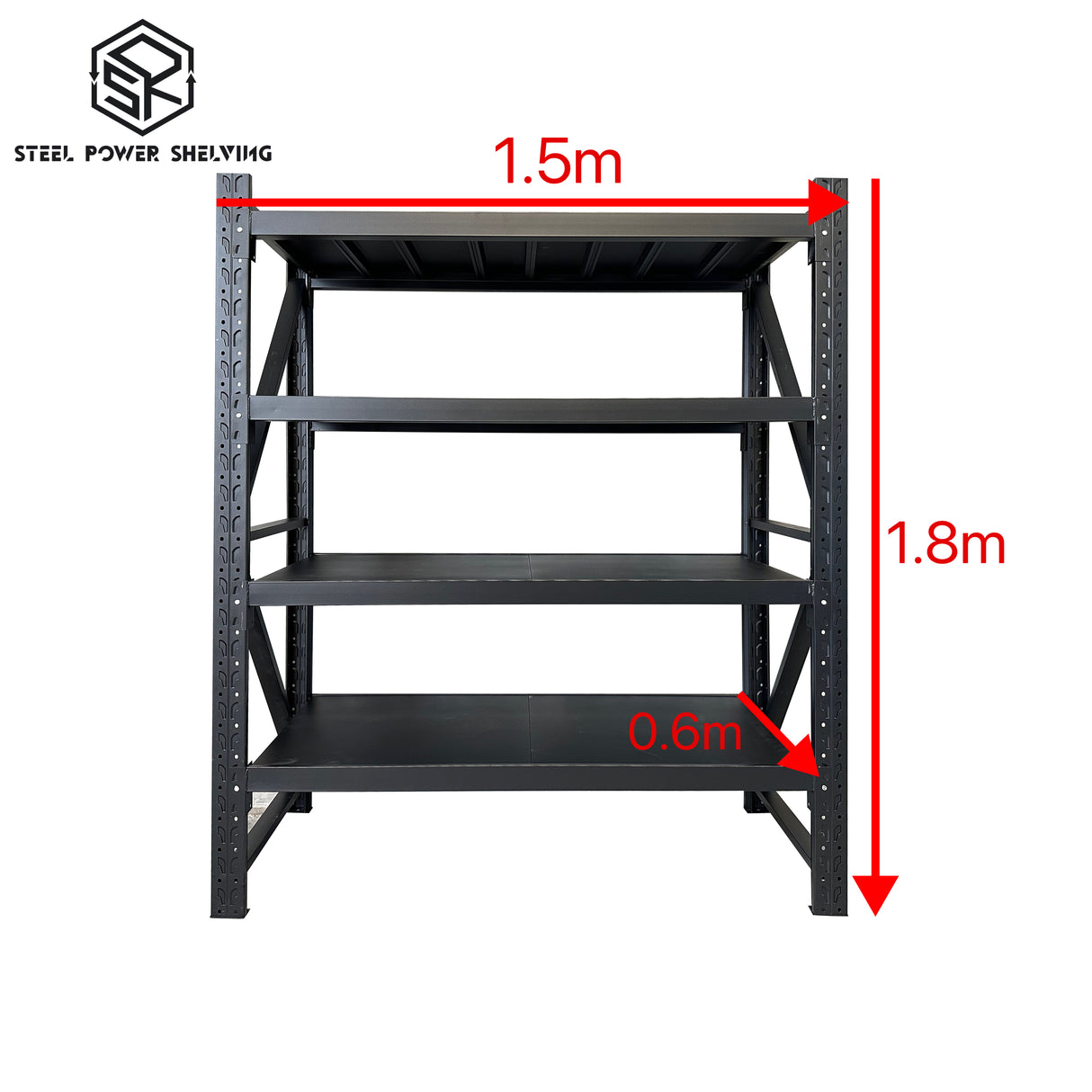 Shelf 1.8m(H)x1.5m(L)x0.6m(D)1000kg