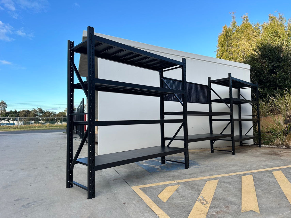 Heavy Duty Garage Workbench with Pegboard 2.0m(H)x6.0m(L)x0.6m(D) 3000kg Storage Shelving System