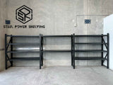 Shelf 1.8m(H)x6.0m(L)x0.6m(D)3000kg Shelving+Workbench