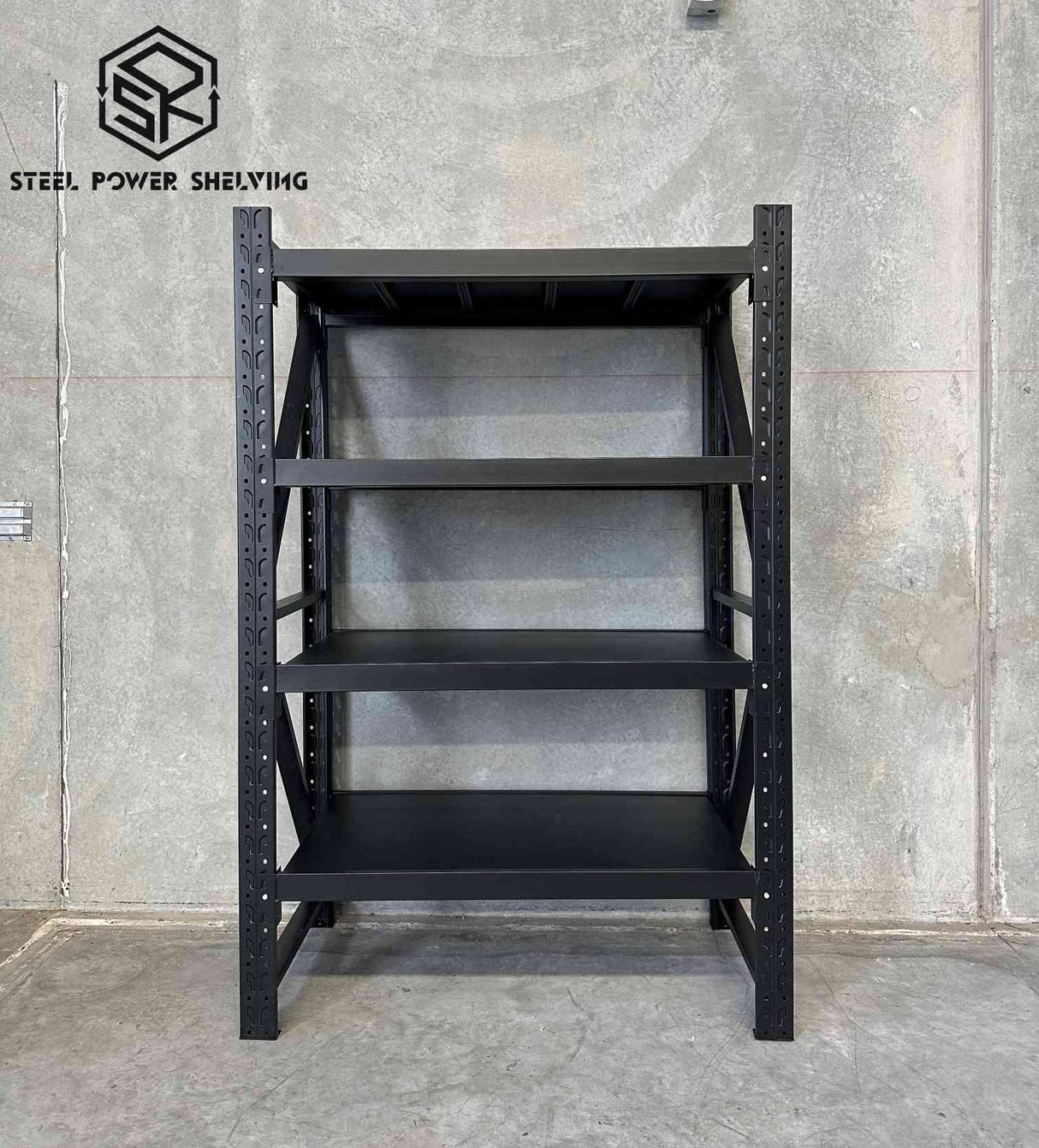 Garage Shelving 1.8m(H)x1.2m(L)x0.6m(D) 1200kg Storage Rack Adjustable Shelves