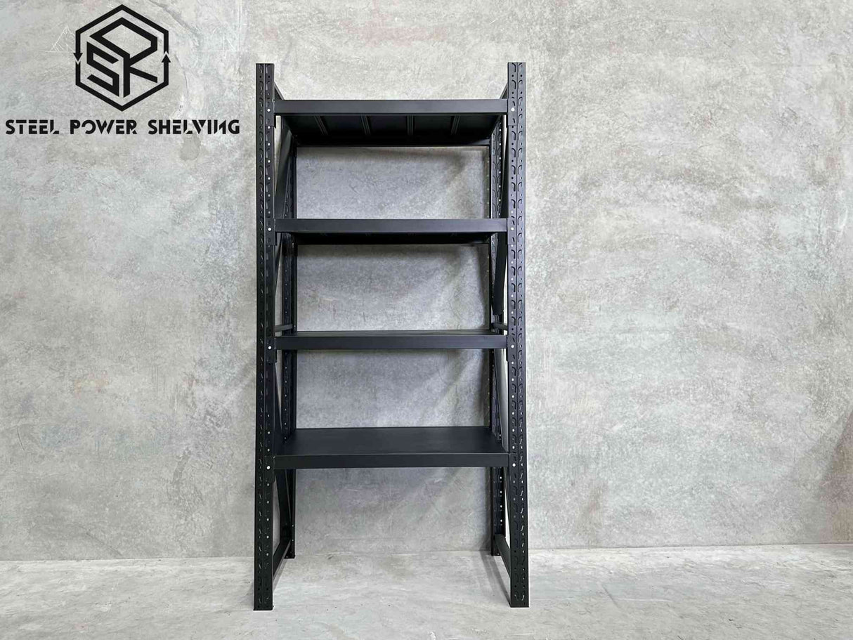 Garage Shelving 2.4m(H)x1.2m(L)x0.6m(D) 1200kg Storage Rack Adjustable Heavy Duty Shelves
