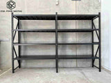Garage Shelving 1.8m(H)x3.0m(L)x0.5m(D) 1600kg Connecting Storage Rack Adjustable Shelves