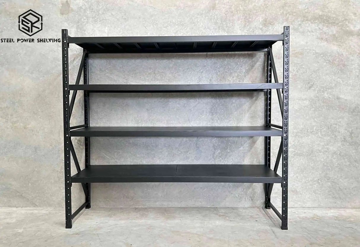 Garage Shelving 1.8m(H)x2.0m(L)x0.5m(D) 800kg Metal Storage Rack Adjustable Shelves Garage Shelving 1.8m(H)x2.0m(L)x0.5m(D) 800kg Metal Storage Rack Adjustable Shelves