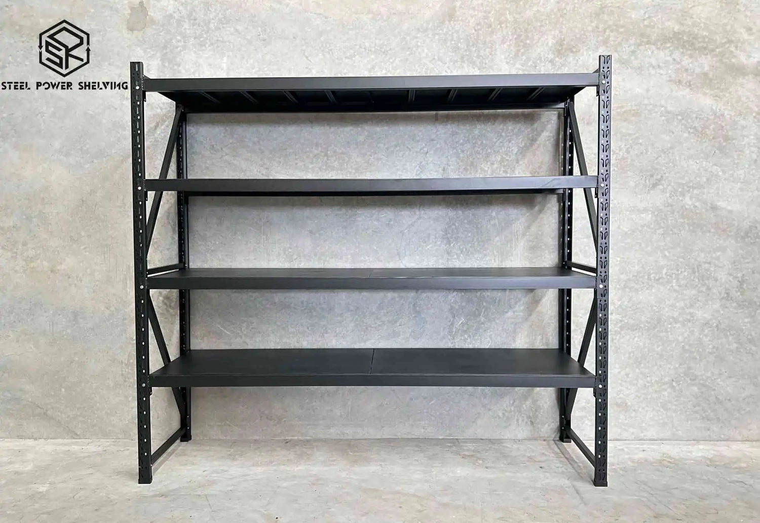Garage Shelving 1.8m(H)x2.0m(L)x0.5m(D) 800kg Metal Storage Rack Adjustable Shelves Garage Shelving 1.8m(H)x2.0m(L)x0.5m(D) 800kg Metal Storage Rack Adjustable Shelves