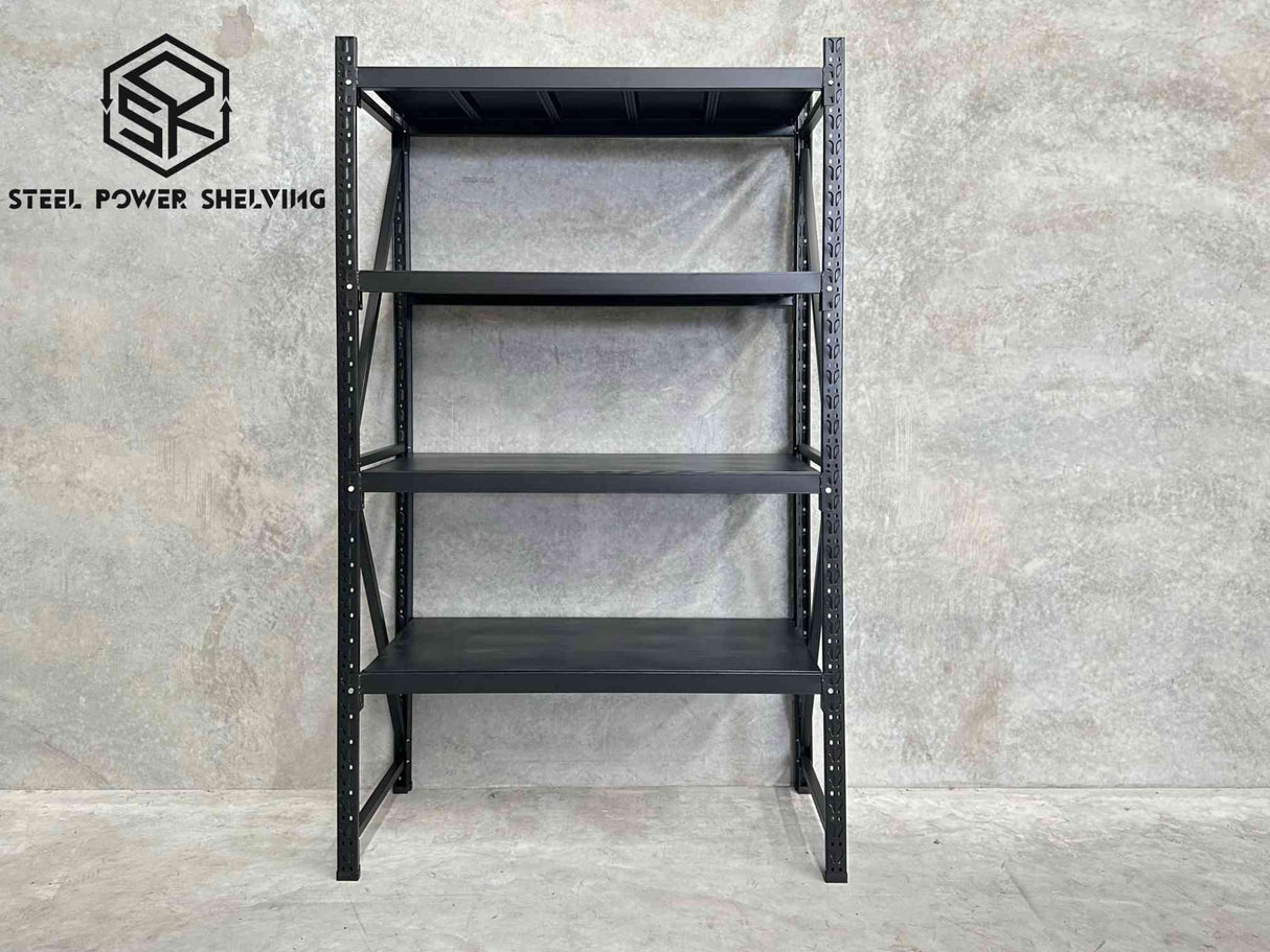 Garage Shelving 2.0m(H)x1.2m(L)x0.5m(D) 800kg Metal Storage Rack Adjustable Shelves