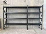 Garage Shelving 1.8m(H)x3.2m(L)x0.5m(D) 1600kg Connecting Storage Rack Adjustable Shelves
