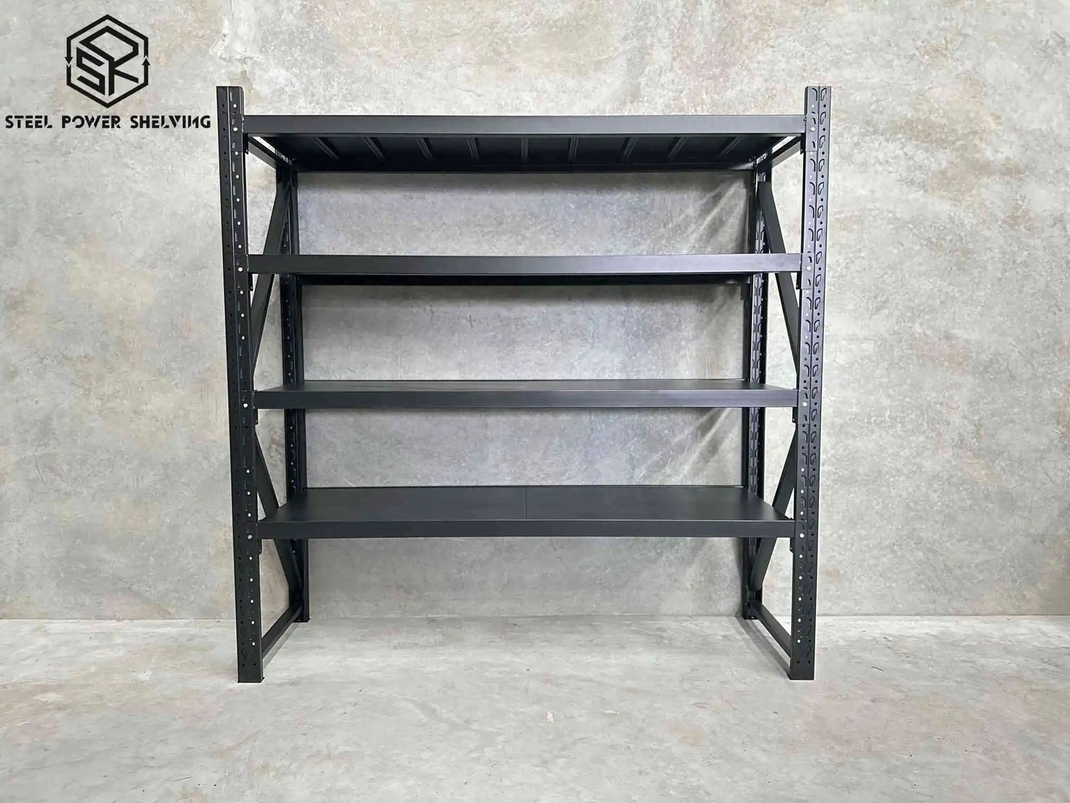 Garage Shelving 2.0m(H)x2.0m(L)x0.6m(D) 1200kg Metal Storage Rack Adjustable Shelves Garage Shelving 2.0m(H)x2.0m(L)x0.6m(D) 1200kg Metal Storage Rack Adjustable Shelves