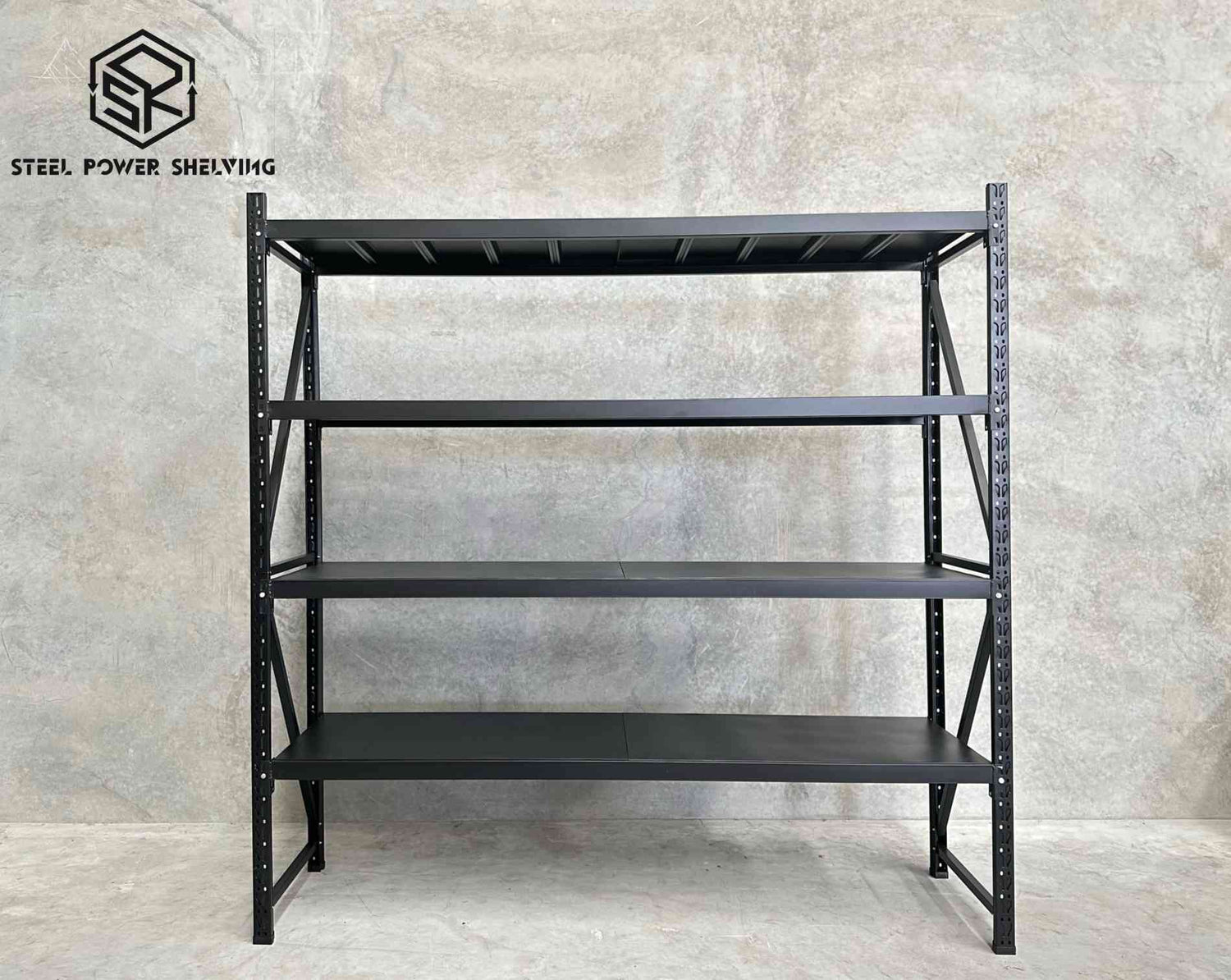 Garage Shelving 2.0m(H)x2.0m(L)x0.5m(D) 800kg Storage Rack Adjustable Shelves