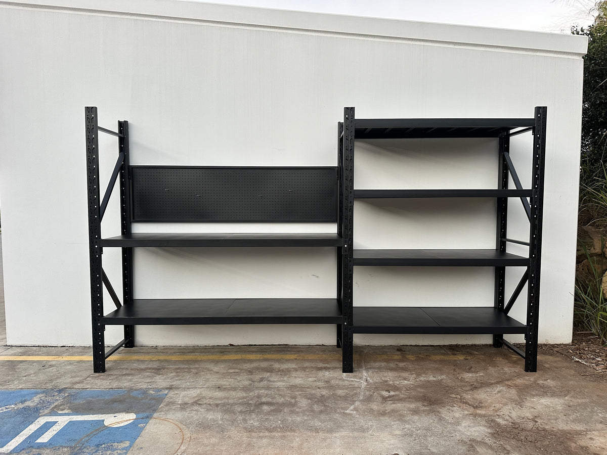 Heavy Duty Garage Workbench with Pegboard 2.0m(H)x3.5m(L)x0.6m(D) 1800kg Storage Shelving System