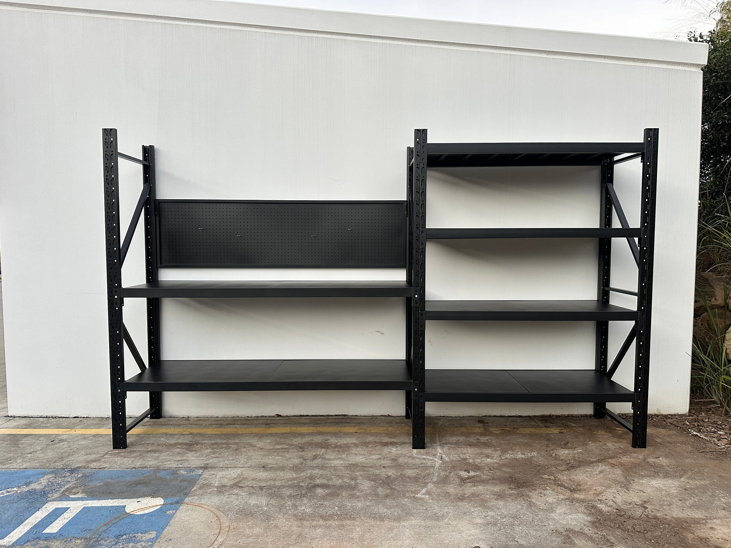 Heavy Duty Garage Workbench with Pegboard 2.0m(H)x3.5m(L)x0.6m(D) 1800kg Storage Shelving System