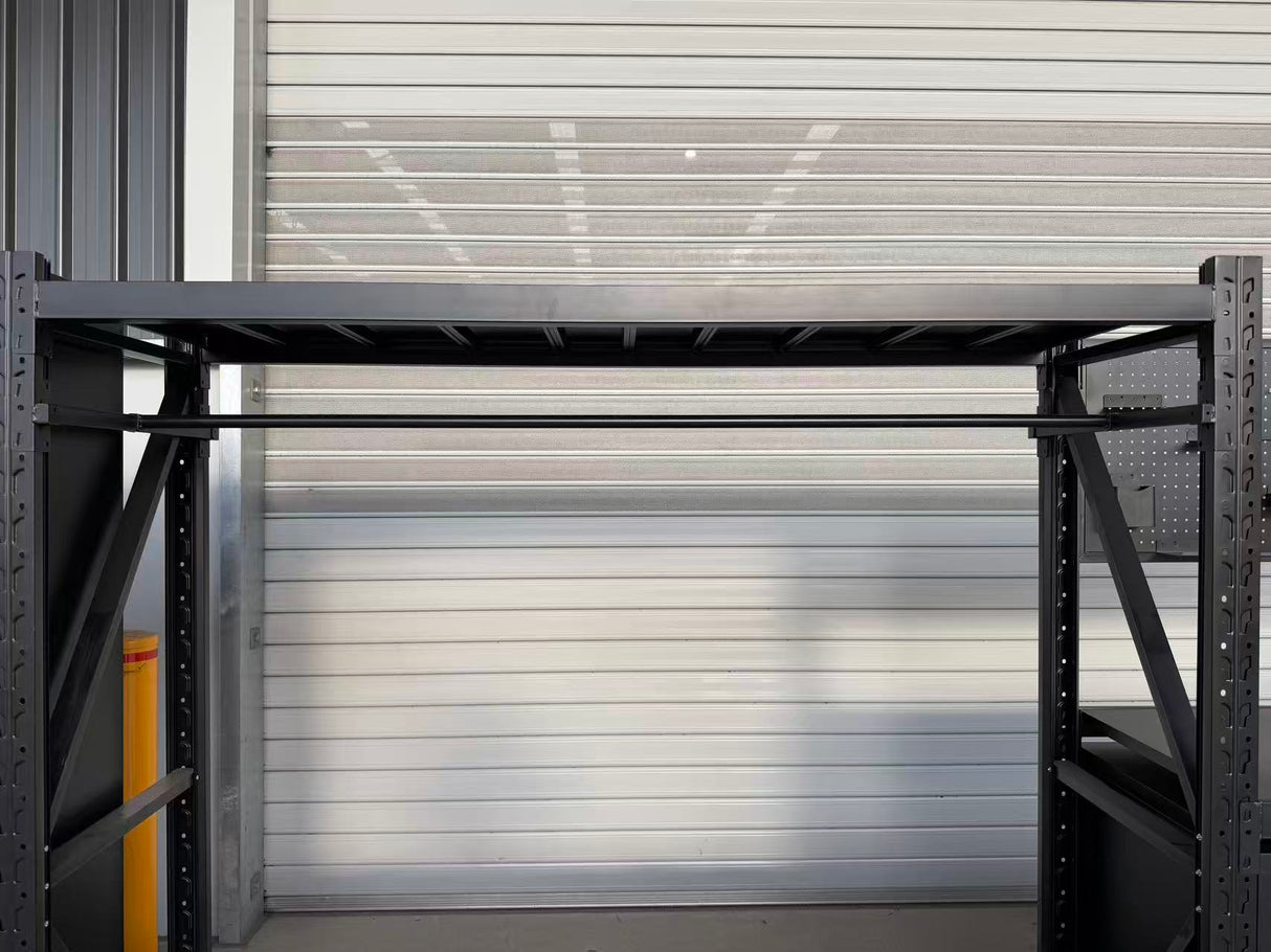 Steel Power Hanging Rail Accessory for 0.6m Depth Heavy-Duty Shelf Only