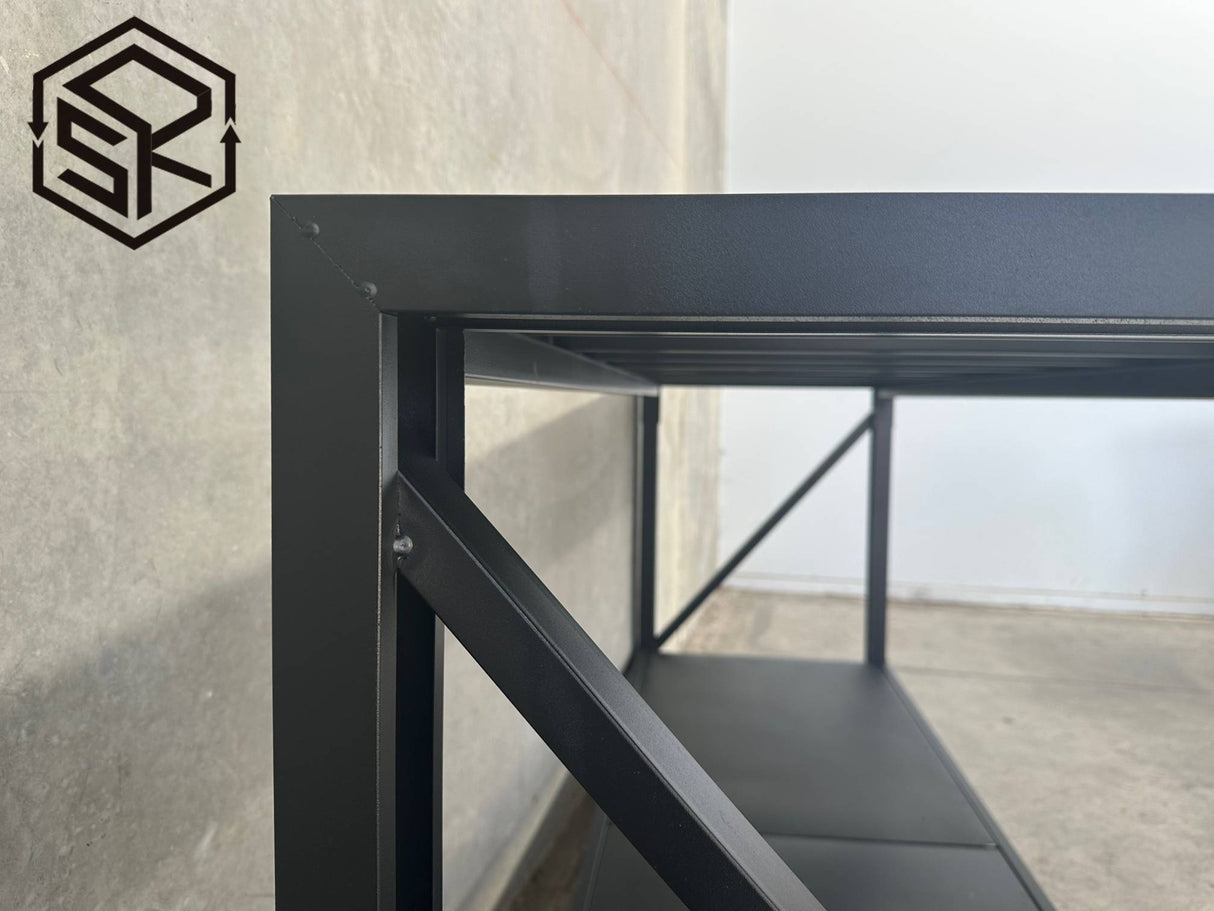 Steel Workbench 0.9m(H)x1.2m(L)x0.6m(D) 600kg Heavy Duty Garage Workshop Bench