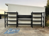 Heavy Duty Garage Workbench with Pegboard 2.4m(H)x5.0m(L)x0.6m(D) 3000kg Storage Shelving System