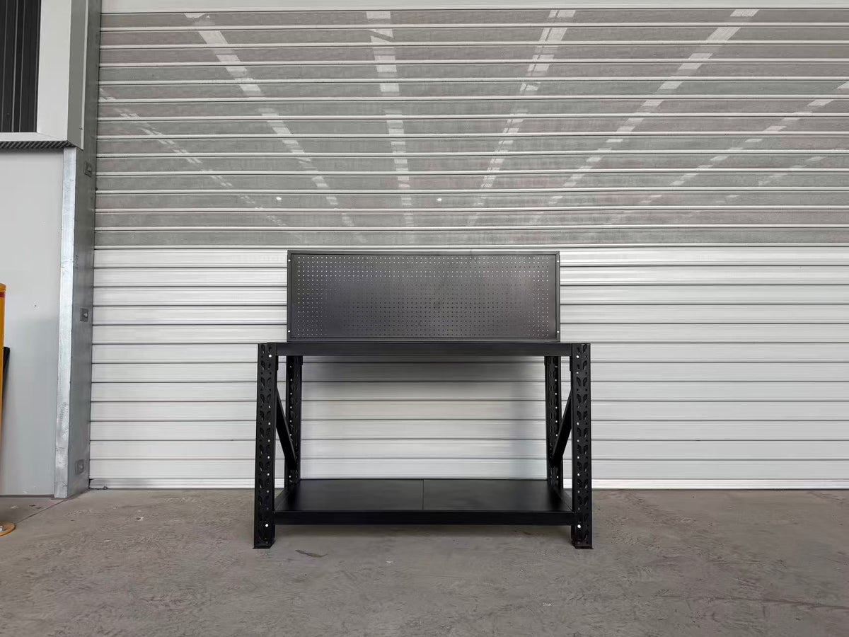 Heavy Duty Workbench with Pegboard 1.5m – Garage Tool Workstation 600KG Capacity