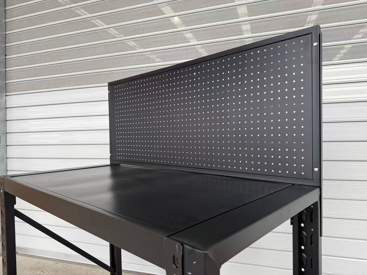 Heavy Duty Workbench with Pegboard 1.2m – Garage Tool Bench 600KG Capacity