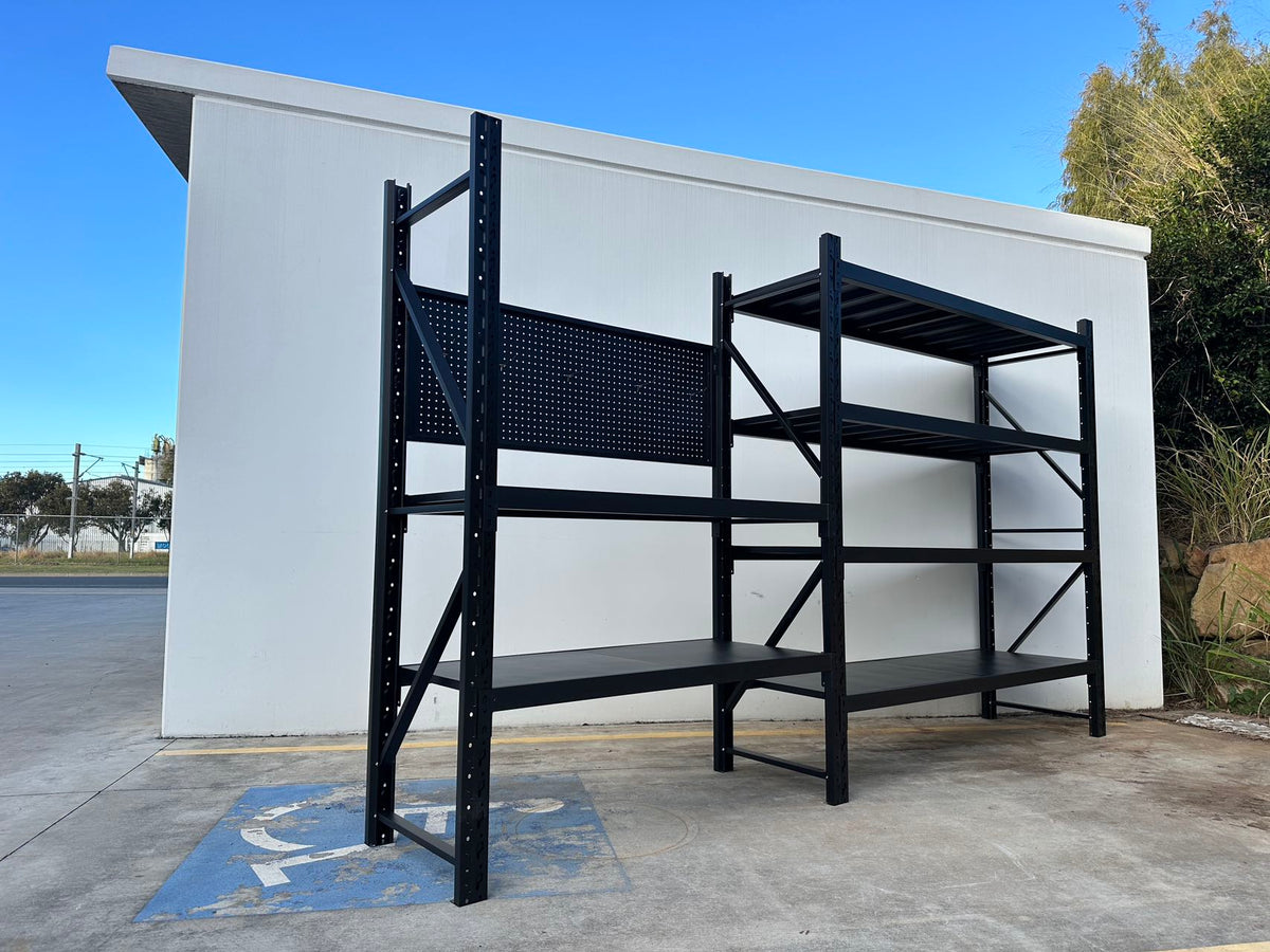 Heavy Duty Garage Workbench with Pegboard 2.0m(H)x3.5m(L)x0.6m(D) 1800kg Storage Shelving System