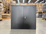 Lockable Metal Storage Cabinet with Shelf –  Steel Garage Cabinet