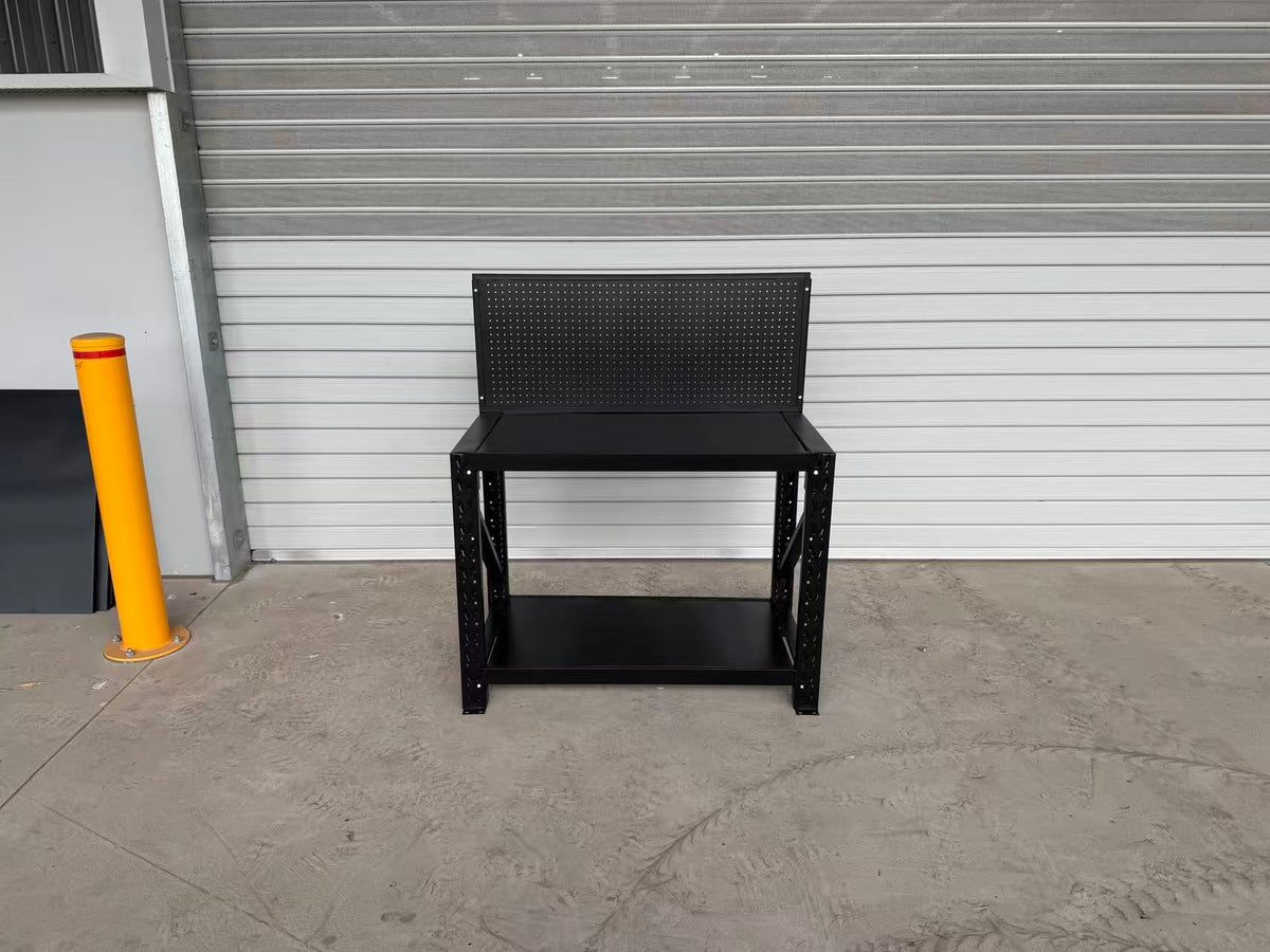 Heavy Duty Workbench with Pegboard 1.2m – Garage Tool Bench 600KG Capacity