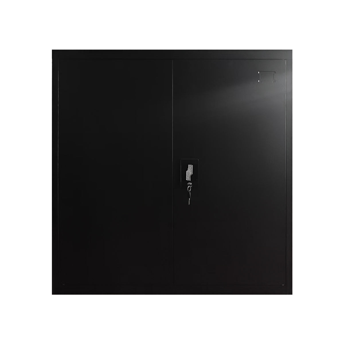 Lockable Metal Storage Cabinet with Shelf –  Steel Garage Cabinet